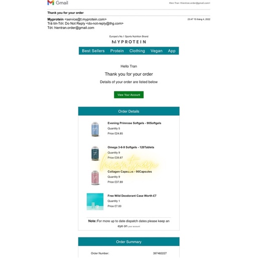 Viên uống Collagen/ Omega 369/ Dầu hoa anh thảo Myvitamins