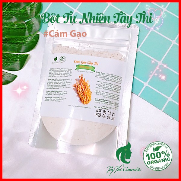 Bột Cám Gạo Nguyên Chất Gói 100 gram