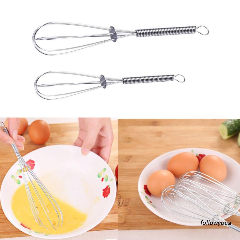Dụng cụ đánh trứng cầm tay bằng thép không gỉ tiện dụng cho nhà bếp