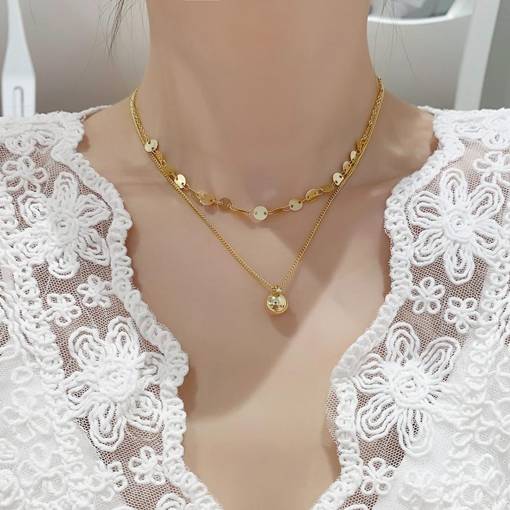 Vòng cổ Hai Lớp Thiết Kế Thanh Lịch Thời Trang Dành Cho Nữ