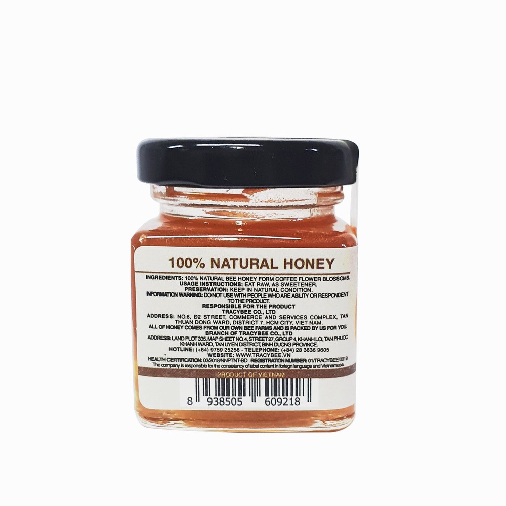 Mật Ong Hoa Cà Phê Tracybee Coffee Blossom Honey 100% Nguyên Chất 50ml