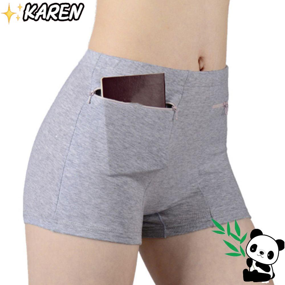 Quần Lót Ngắn Chất Liệu Mềm Mại Co Giãn Thời Trang Cho Nữ