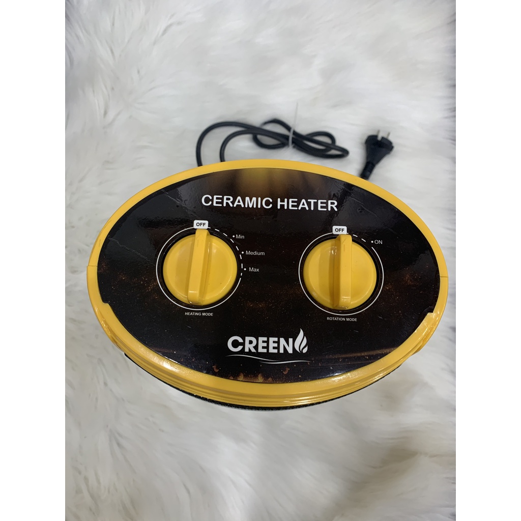 Máy sưởi gốm - Máy sưởi gốm ceramic CREEN CR-H68 1500W New 2021 - 3 Chế Độ Sưởi, Không Gây Ồn,Khô Da - Bảo Hành 12 Tháng