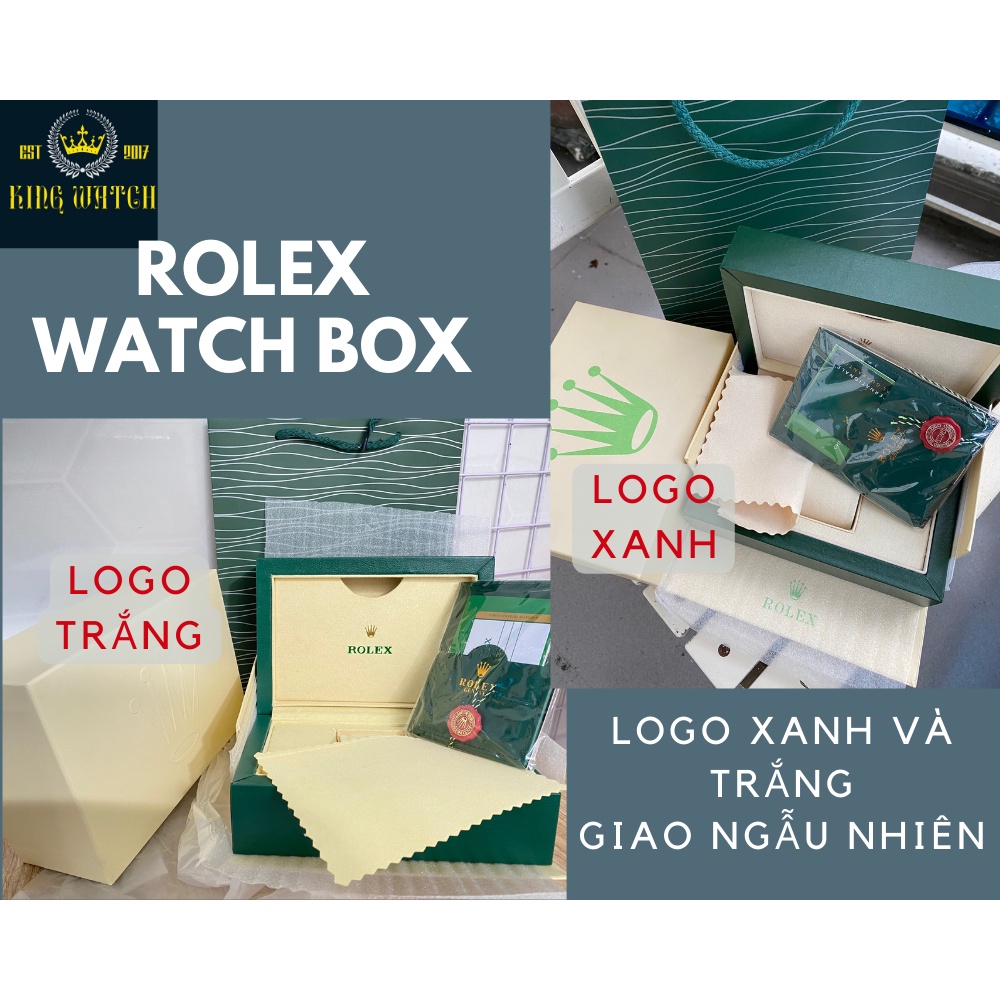 Hộp đựng đồng hồ rolex loại xịn - đầy đủ thẻ túi