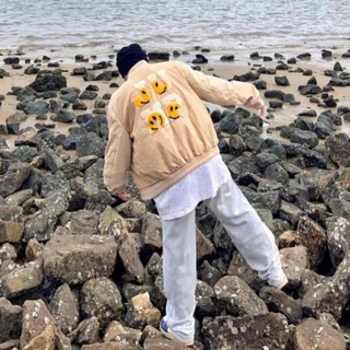Áo khoác bomber jump smiley face unisex style hàn quốc