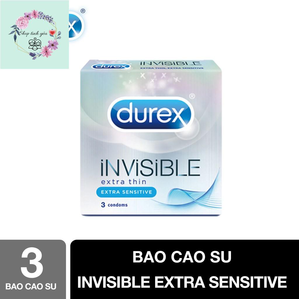 [BÃO SALE 50%] Bao cao su Durex Invisible 3 bao