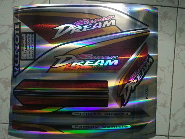 Tem Super Dream 2010 phản quang New