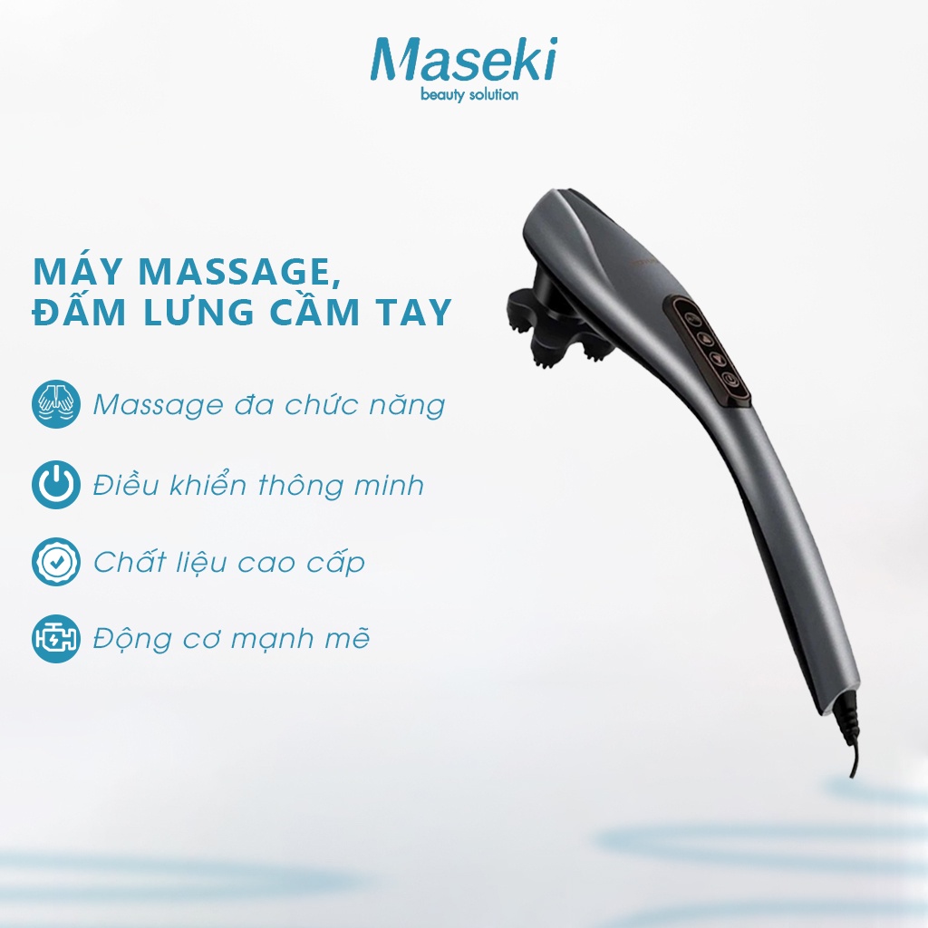 Máy massage cầm tay 6 đầu đa năng - Máy đấm lưng massage chuyên sâu cổ, vai, gáy
