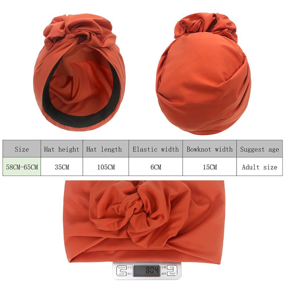 MUVAKO Khăn Trùm Đầu Turban Phong Cách Pháp Cho Nữ