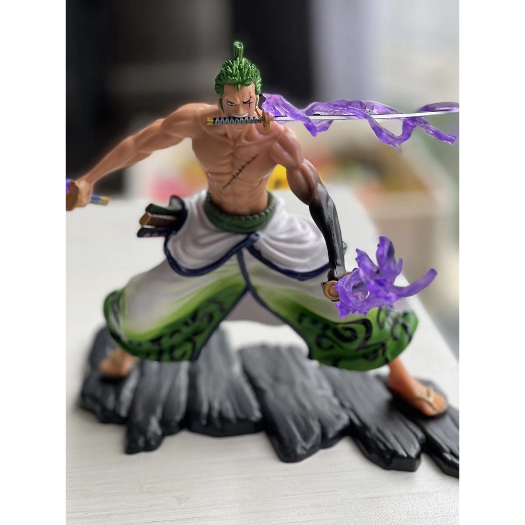 Mô hình GK Zoro Tam Kiếm Wano Quốc Cao 20cm - Mô hình Figure One Piece