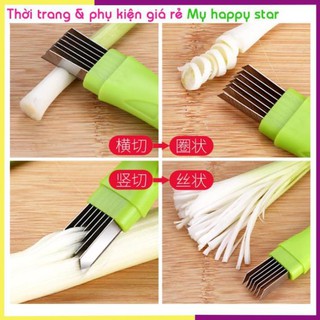 Dụng cụ dao nhiều lưỡi chẻ hành và rau IN02 chất liệu Inox siêu bền