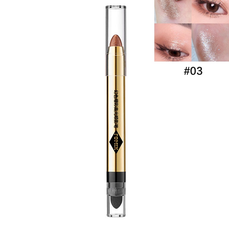 Phấn Mắt Dạng Bút Ánh Nhũ Chống Nước Với Đầu Cọ Mềm Mại Tiện Dụng