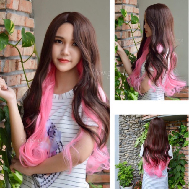 [CAO CẤP] TÓC GIẢ 2 MÁI LIGHT OMBRE 9181