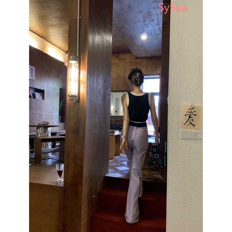 Áo Hai Dây Dệt Kim Quyến Rũ Thời Trang Hè Cho Nữ