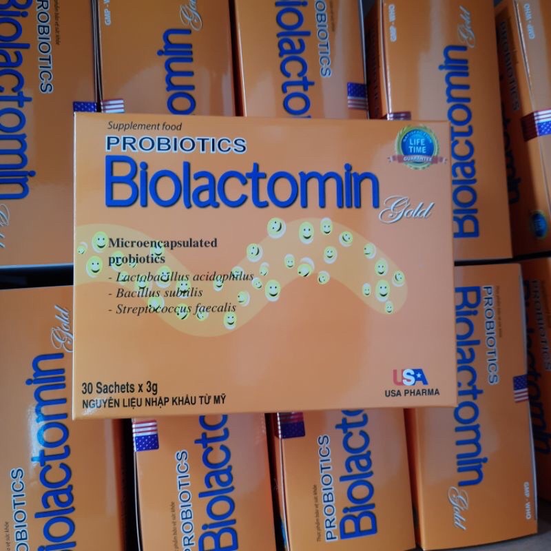 men biolactomin gold vàng cải thiện hệ vi sinh đường ruột
