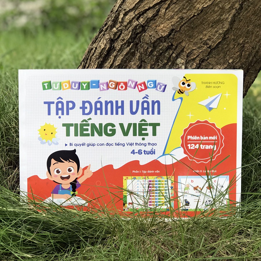 Sách - Tập Đánh Vần Tiếng Việt - Bí Quyết Giúp Con Đọc Tiếng Việt Thông Thạo 4-6 tuổi (Phiên bản 124 trang)