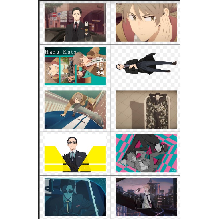 Bộ 30 tấm Baycard anime Thám tử đại gia / FUGOU KEIJI: BALANCE:UNLIMITED | Baystore