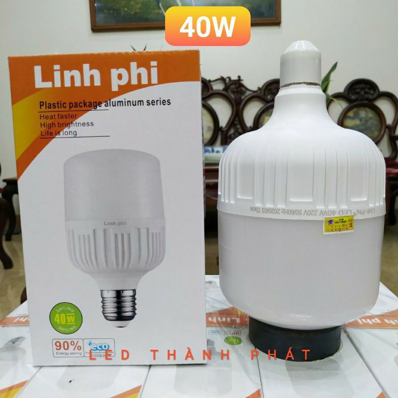 Bóng LED Trụ LINH PHI 40W siêu sáng tiết kiệm 90% điện