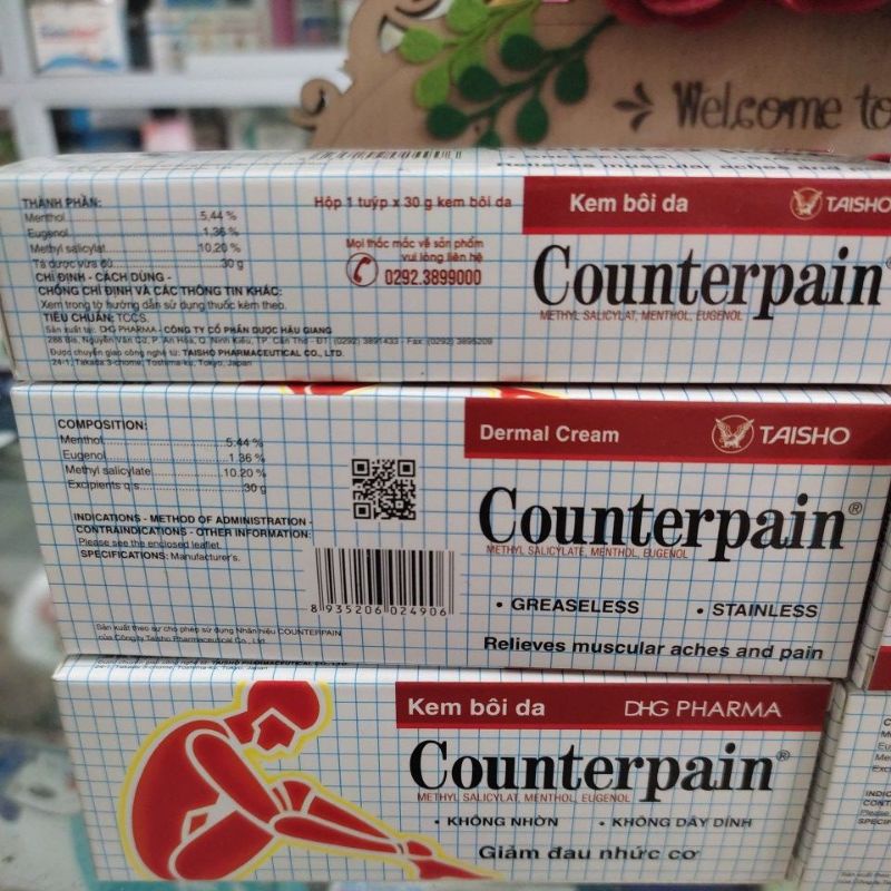 Kem bôi da giảm đau nhức cơ Counterpain 30gram