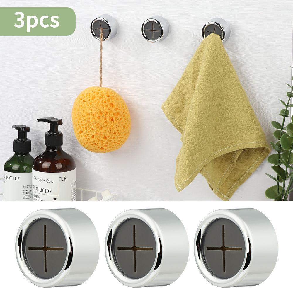 Bộ 3 Giá Đỡ Khăn Trà Tự Dính Tiện Dụng Cho Gia Đình