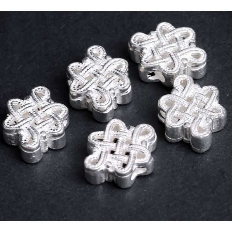 Charm đồng tâm cát tường bạc 925 biểu tượng của may mắn tài lộc vẹn tròn