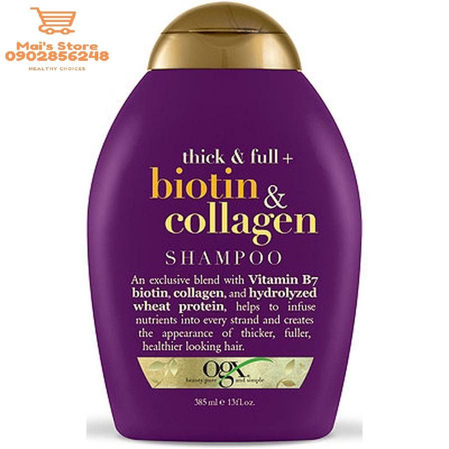 DẦU GỘI + DẦU XÃ NGĂN RỤNG TÓC BIOTIN COLLAGEN CỦA MỸ