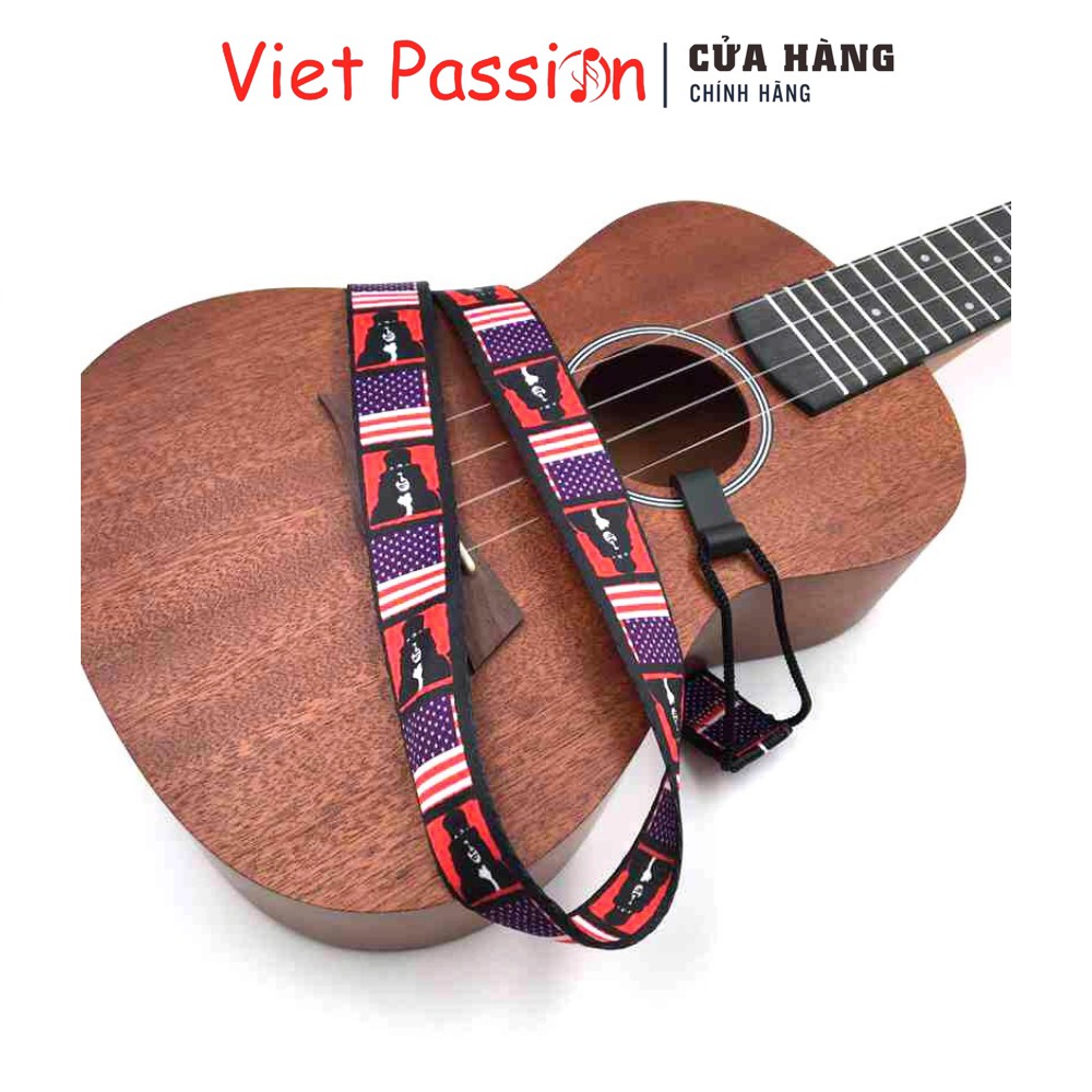 Dây đeo đàn ukulele nhiều màu sắc VietPassion không cần đục lỗ thùng đàn