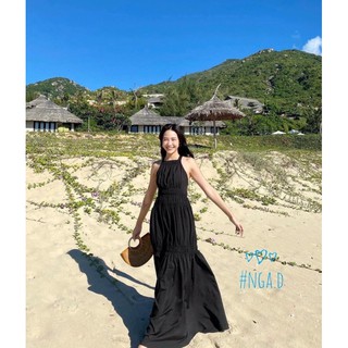 Váy maxi thô chun sang chảnh