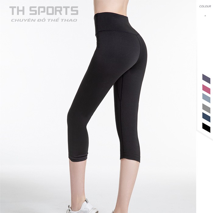 Quần legging lửng tập gym yoga thể thao co giãn tốt nâng mông ôm dáng - TH Sports TH014