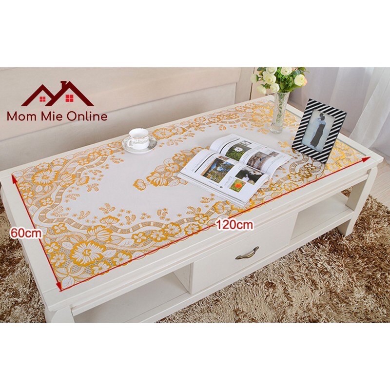 Khăn trải bàn nhựa hoa văn nhập nổi 3d đủ size ảnh thật