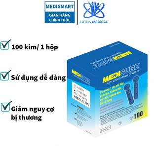 Hộp 100 Kim chích máu dùng cho máy đo tiểu đường / đường huyết ( Có bán lẻ )