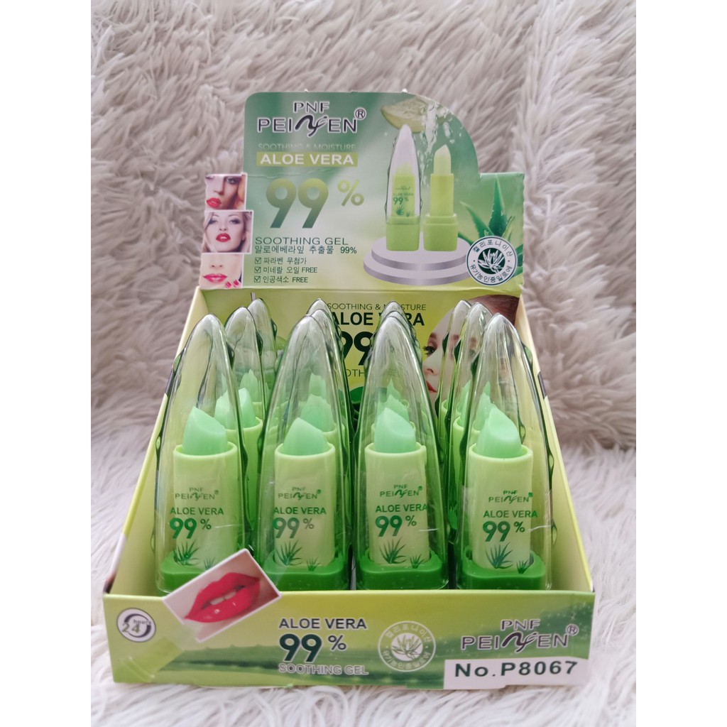 SON DƯỠNG MÔI NHA ĐAM ALOE VERA 99% [CHÍNH HÃNG]