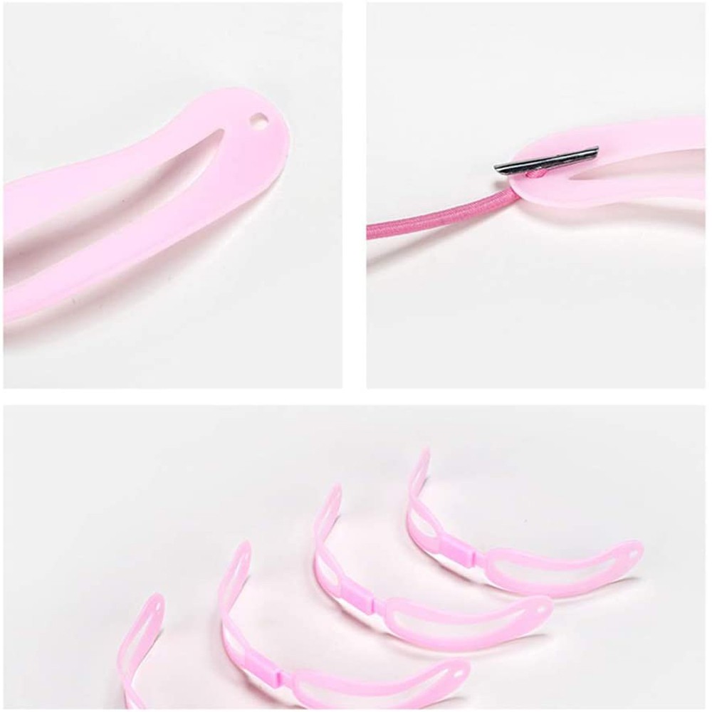 [Hàng mới về] Bộ 4 khuôn kiểu dáng khác nhau để vẽ chân mày có thể tái sử dụng tiện lợi