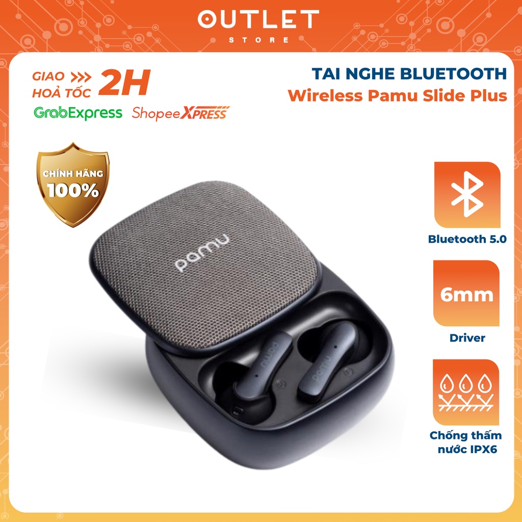 Tai Nghe True Wireless Pamu Slide Plus | Hàng Phân Phối Chính Hãng BH 12 Tháng