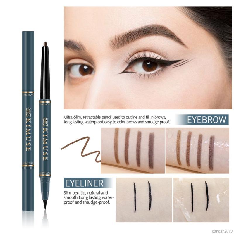 Bút Kẻ Lông Mày Kiêm Bút Kẻ Mắt Dạng Lỏng KIMUSE 2 Trong 1 Mềm Mượt Chống Thấm Nước Lâu Trôi | BigBuy360 - bigbuy360.vn