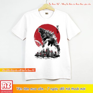 Áo thun in hình phim Godzilla Nhật Bản - Form rộng AZ F2180