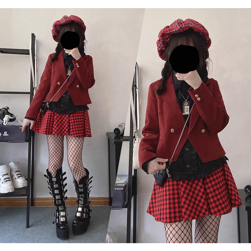 Áo Blazer Brand Sleep Doll - màu Đỏ #SLEEPDOLL