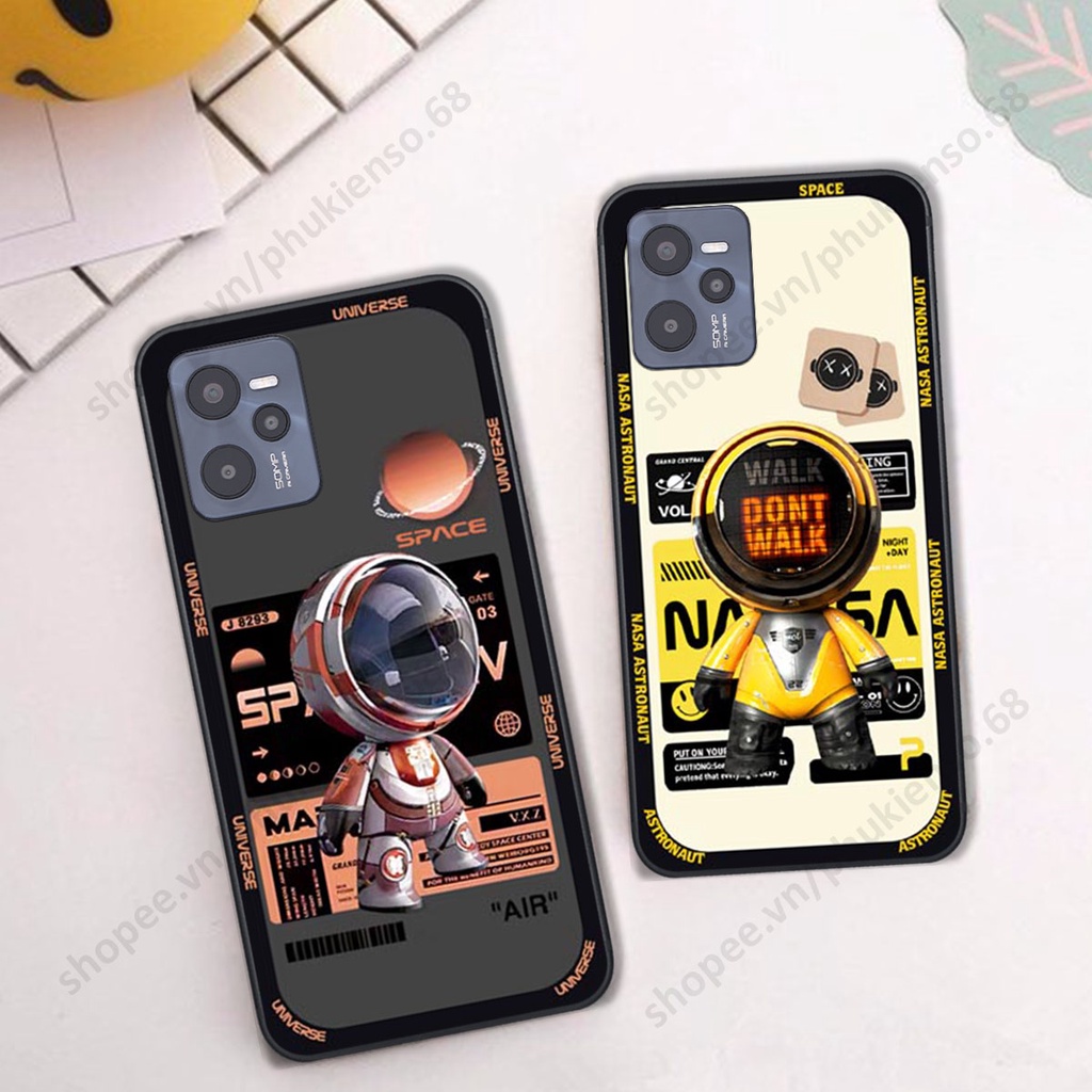 Ốp lưng Realme C35 hình người máy, robot nasa đáng yêu dễ thương