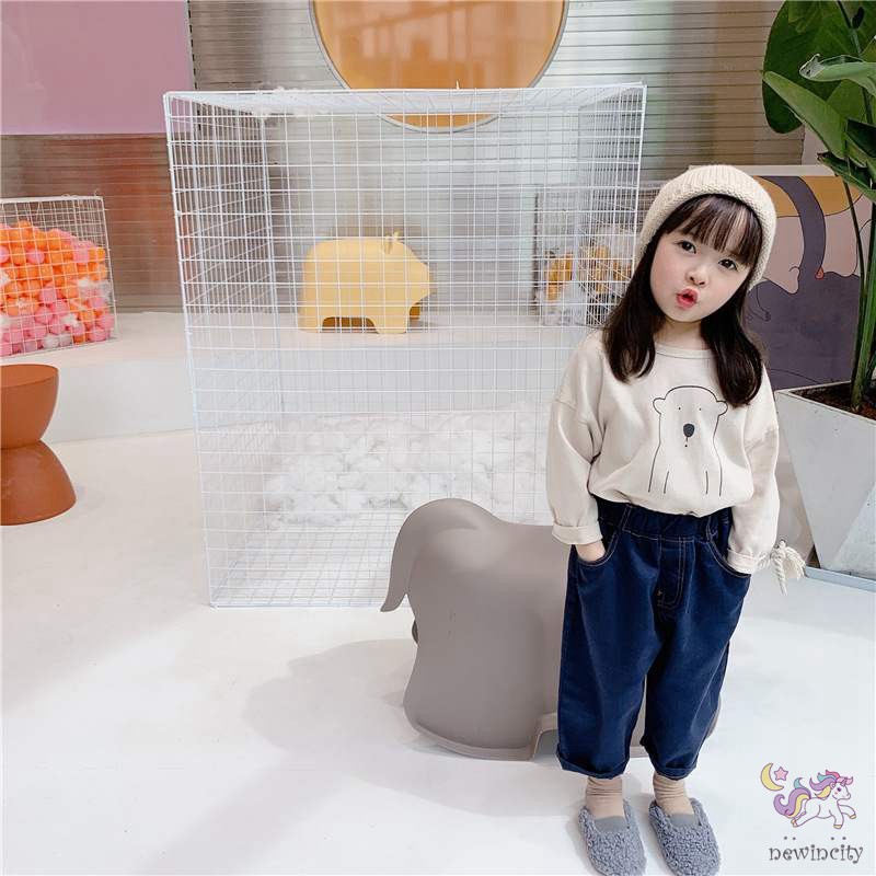 Quần Dài Kiểu Hàn Quốc Co Giãn Tốt Thời Trang Mùa Thu Cho Bé