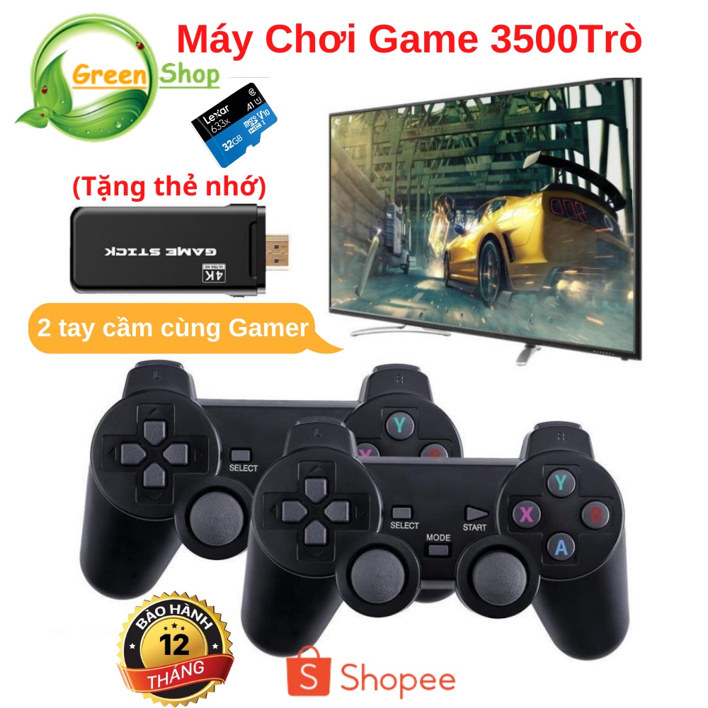 Máy chơi game cầm tay PS 3500 Game & 10.000 Game , kết nối HDMI, tặng thẻ nhớ 32GB - Kết nối đơn giản - Bảo hành 1 năm