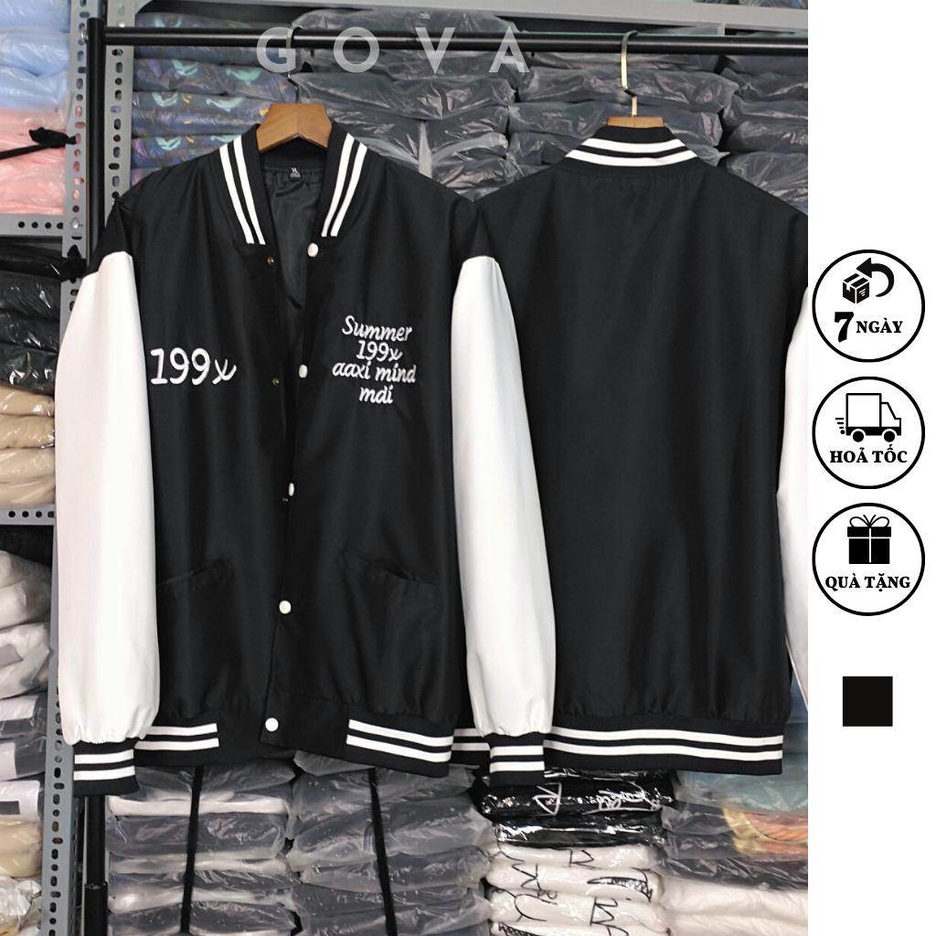 Áo Khoác Bomber Dù 199X Cao Cấp Form Rộng Nam Nữ Ulzzang Unisex Thời Trang GOVA