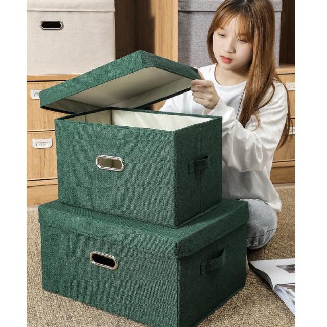Hộp Vải Đựng Quần Áo Túi Vải Đựng đa năng vừa đựng quần áo vừa làm ghế siêu bền
