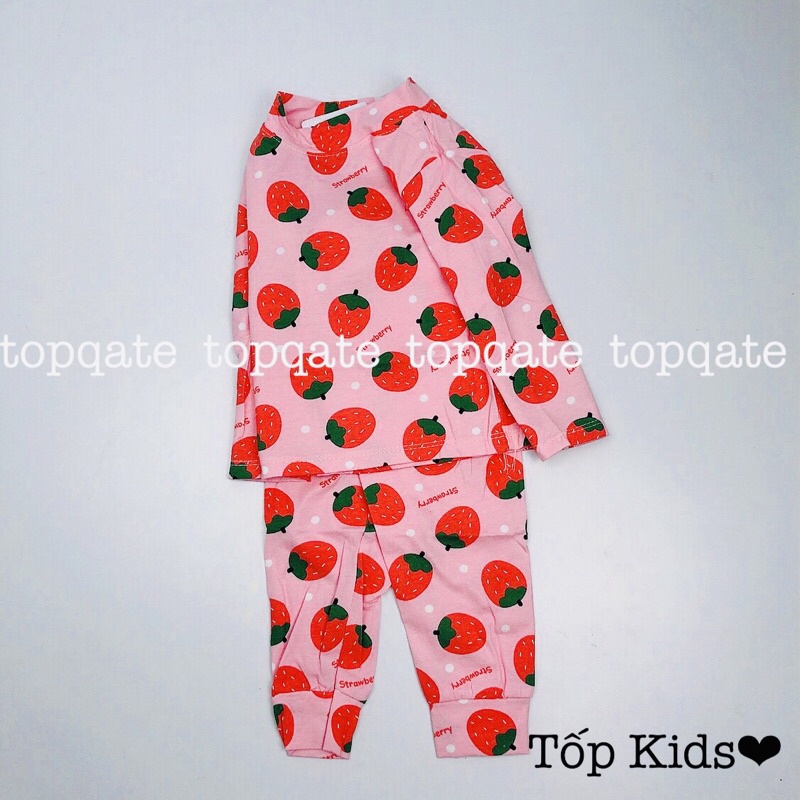 Bộ dài tay chất cotton hình quảng châu cổ 3 phân bé trai và bé gái 5-17kg  siêu đẹp mã QATEA100