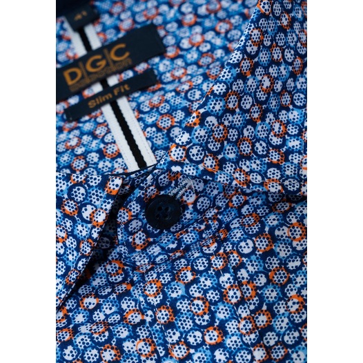 Áo sơ mi Nam dáng ôm phối họa tiết chất vải cotton cao cấp DGCs - SASNCB43M-S