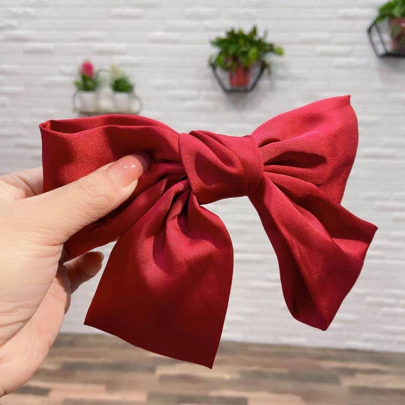 Kẹp tóc nơ voan màu thời trang hàn quốc