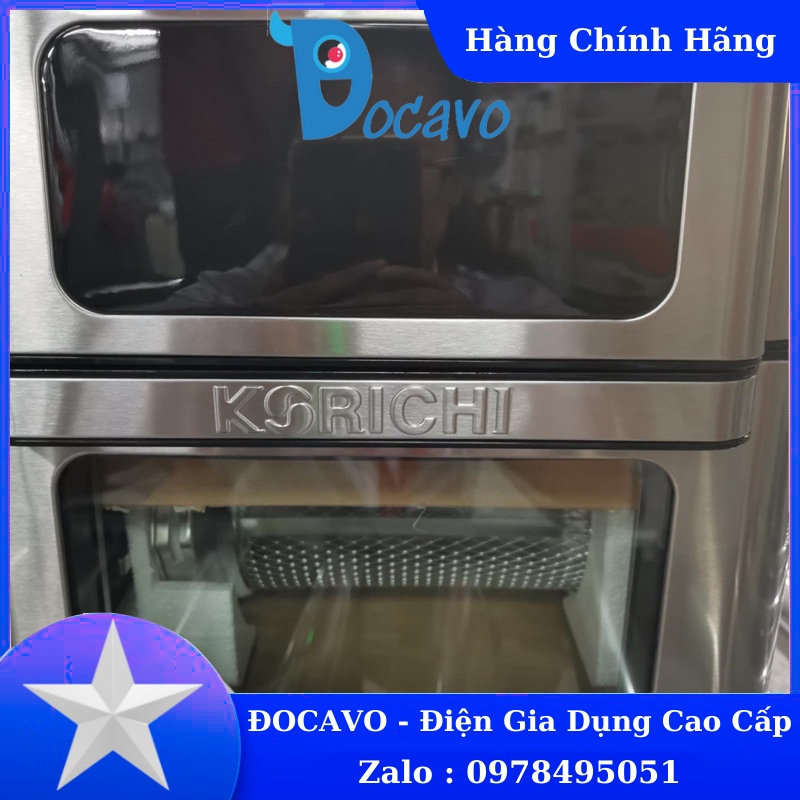 Nồi chiên không dầu điện tử KORICHI KRC-6199 12L cảm ứng đa năng