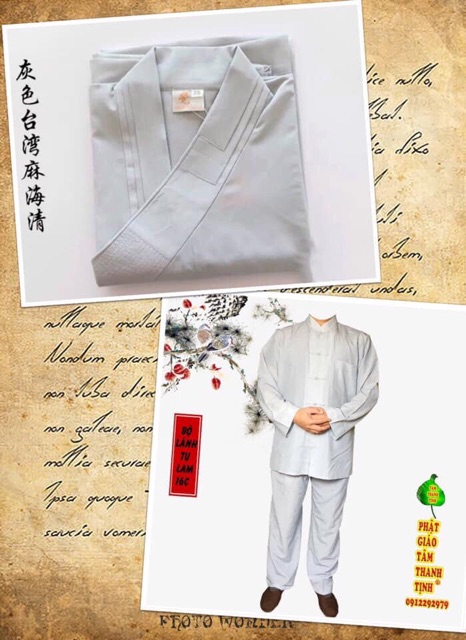 Bộ quần áo La Hán và áo trường sam 7 tà