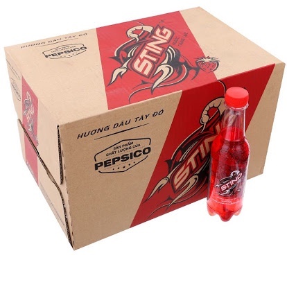 Nước ngọt STING Dâu Hồng Sâm chai mới