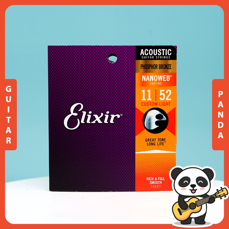 [Chính hãng USA] Dây Đàn Guitar Elixir Cao Cấp Dành Cho Guitar Acoustic Chất Âm Đỉnh Của Đỉnh Guitar Panda