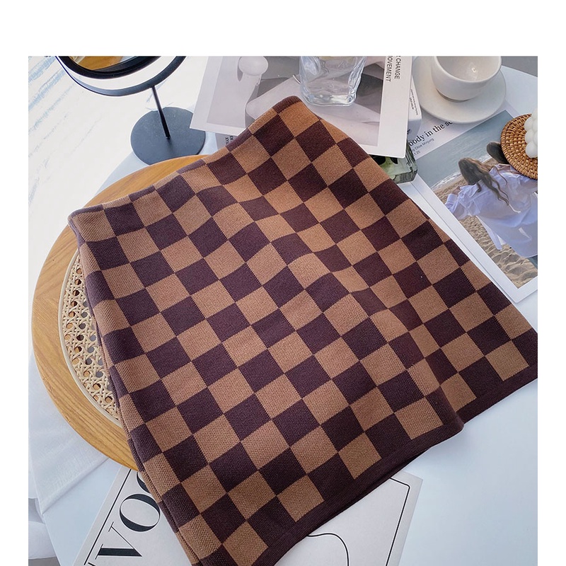 Chân Váy Dệt Kim Kẻ Sọc Kiểu Retro Thời Trang Mùa Thu Cho Nữ